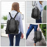 Sac à bandoulière antivol en cuir PU