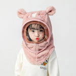 Bonnet polaire à capuche avec visière coupe-vent