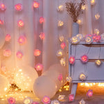 Guirlande lumineuse LED en forme de roses