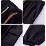 Pantalon de travail multi-poches à cordon de serrage