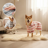 Peignoir de bain de luxe en microfibre pour chien