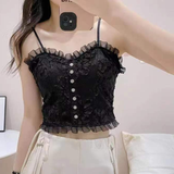 Camisole en Dentelle avec Gilet Interne