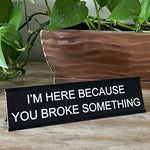 🤣Signe décoratif amusant pour le bureau