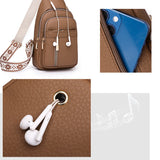 Sac ceinture décontracté à fermeture éclair pour femme