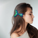 Barrette à cheveux scintillante sirène