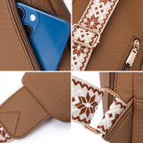 Sac ceinture décontracté à fermeture éclair pour femme