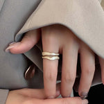 Bague géométrique en émail