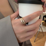 Bague géométrique en émail