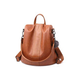 Sac à bandoulière antivol en cuir PU