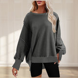 Pull oversize avec poches pour femmes