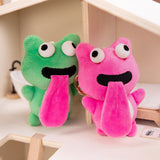 Porte-clés animal mignon grenouille en peluche