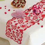 Chemin de table sur le thème de la Saint-Valentin