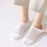 Chaussettes de taille supérieure en coton maille (5 paires)