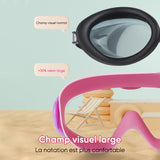 Lunettes de natation antibuée à large monture