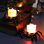 Lampe à bougie à dos d'araignée