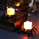 Lampe à bougie à dos d'araignée