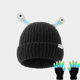 Chapeau en laine Petit monstre phosphorescent