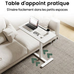 Table élévatrice pneumatique à roues cachées