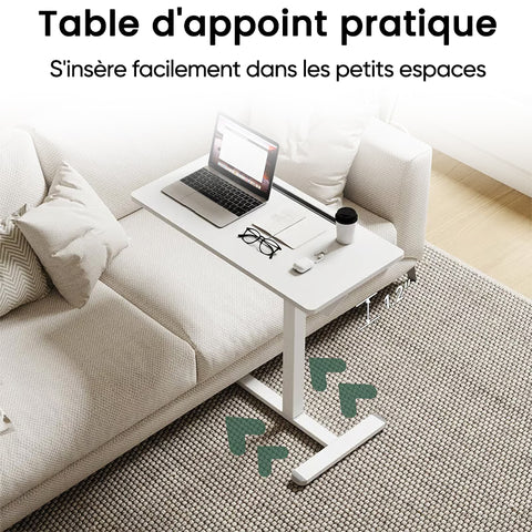 Table élévatrice pneumatique à roues cachées