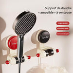 Support de douche à ventouse réglable