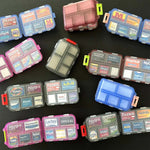 Organisateur de pilules portable avec étiquettes