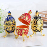 Boîte à bijoux en forme d'œuf pour Pâques