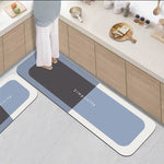 Tapis de sol antidérapant en boue de diatomées