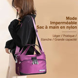 Sac à bandoulière de grande capacité en tissu Oxford