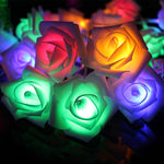 Guirlande lumineuse LED en forme de roses