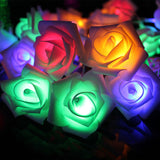 Guirlande lumineuse LED en forme de roses