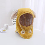 Bonnet polaire à capuche avec visière coupe-vent