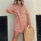 Jupe en jean Robe à ourlet frangé