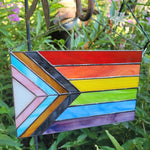 Bannière arc-en-ciel en acrylique