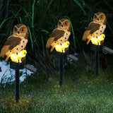 Poteau solaire de jardin à figure d'aigle