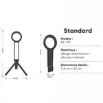 Support magnétique pour téléphone portable Sakerplus en alliage