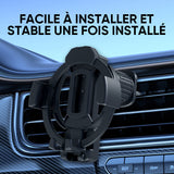 Support pour portable et gobelet de voiture 2 en 1