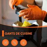 Gants en nitrile orange(50pcs)