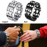 Bracelet multifonctionnel en acier inoxydable 29-en-1
