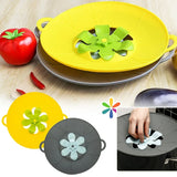 Couvercle anti-éclaboussures en silicone pour fleurs