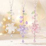 Pendentif Fleur Élégant pour Rétroviseur de Voiture