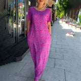 👗2024 Robe imprimée grande taille à la mode