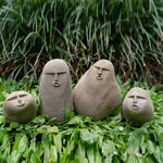 Figurine visage en pierre