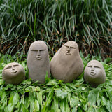 Figurine visage en pierre