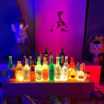 Bar à bouteilles de vin en résine