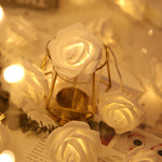 Guirlande lumineuse LED en forme de roses