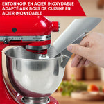 Bouclier verseur en acier inoxydable
