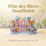 Carte pop-up 3D papillons pour la fête des mères