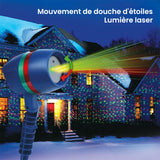 Lumière laser à mouvement de douche d'étoiles