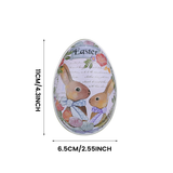 Œufs en fer colorés Lapin Pâques