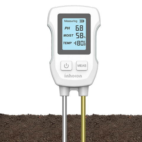 Humidimètre numérique 3 en 1 pour plantes avec PH/Humidité/Température